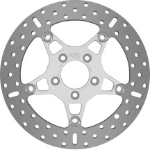 Brake Rotor — 300 mm OD, 82.5 mm BHC, 5-hole, 5.0 mm thick, Silver polished