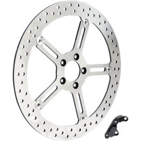 Big Brake Floating Rotor Kit — 381 mm (15"), Two-Piece Floating, Silver