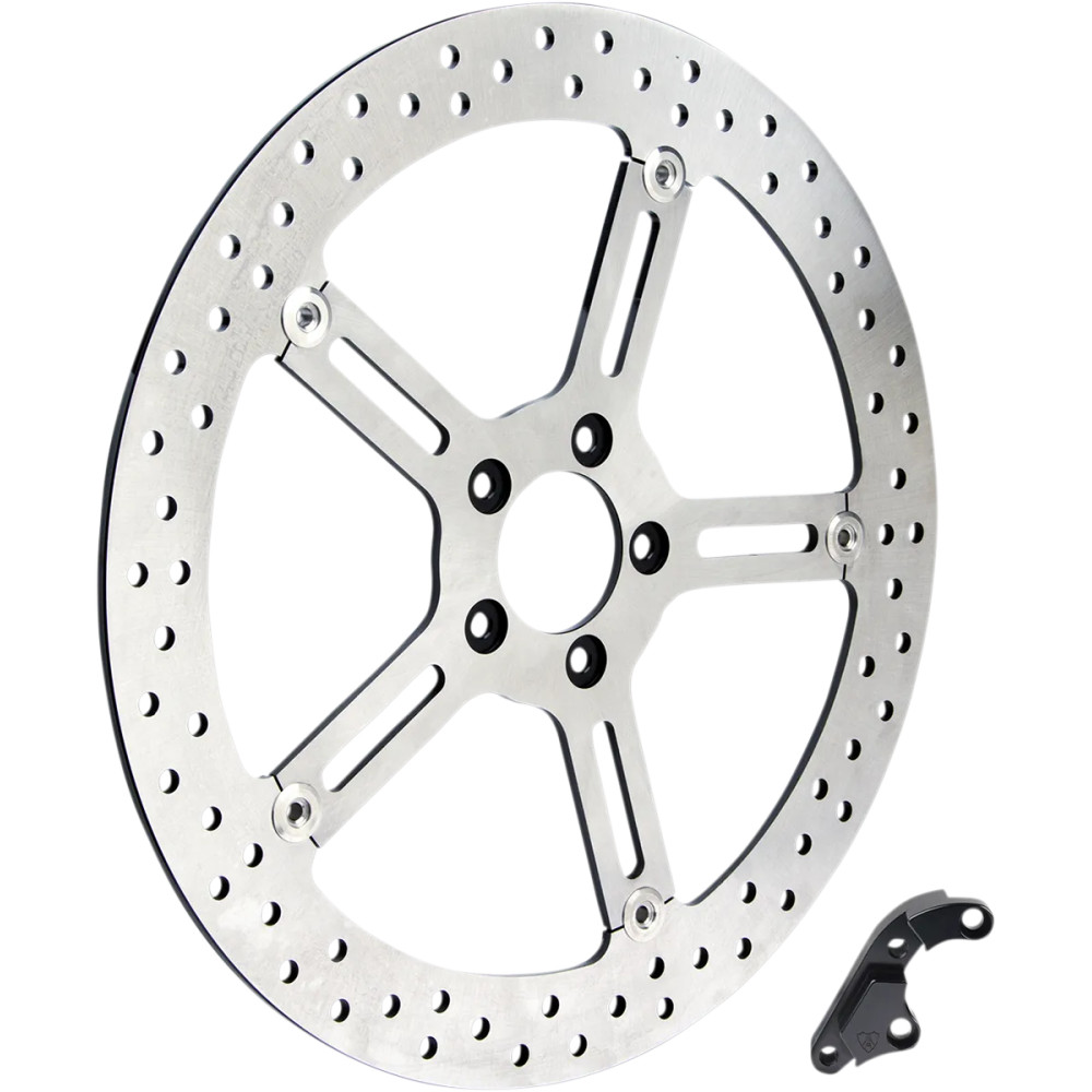 Big Brake Floating Rotor Kit — 381 mm (15"), Two-Piece Floating, Silver
