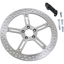 Big Brake Floating Rotor Kit — 381 mm (15"), Two-Piece Floating, Silver