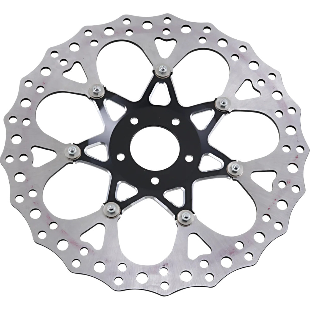Two-Piece Floating Brake Rotor — 356 mm (14"), 5-bolt hub-mounted fitment, Black