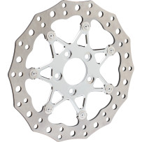 Two-Piece Floating Brake Rotor — 300 mm (11.8"), 5-bolt hub fit, Chrome