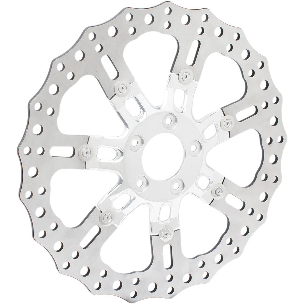 Two-Piece Floating Brake Rotor — 356 mm (14"), 7-Valve, Chrome
