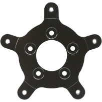 Brake Rotor Mount — 11.8" spoke-mount rotor, 3.25" bolt circle, Black