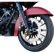 Big Brake Floating Rotor Kit — 356 mm (14") , two-piece (floating), Black