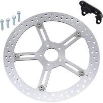 Big Brake Floating Rotor Kit — 381 mm (15"), two-piece floating, Silver