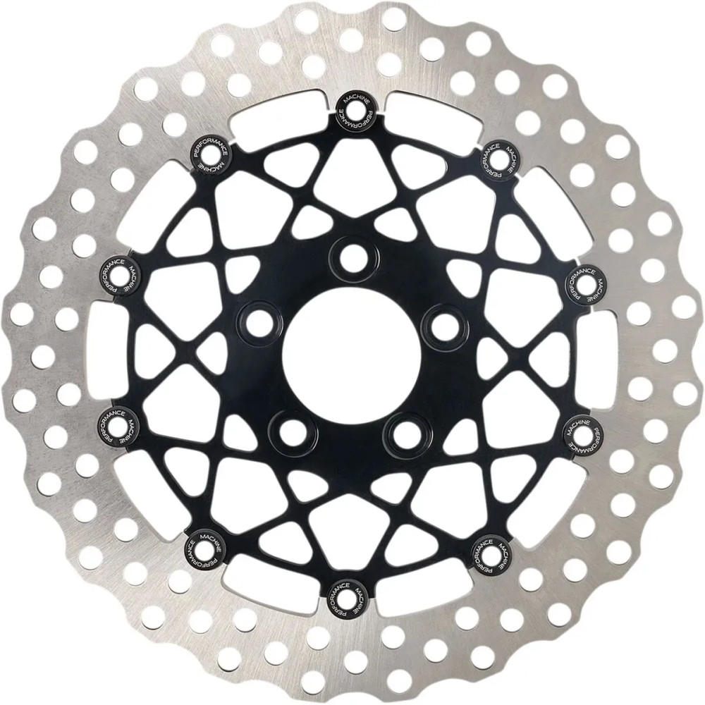 Two-Piece Brake Rotor — 300 mm (11.8"), 3.25" bolt circle, Black