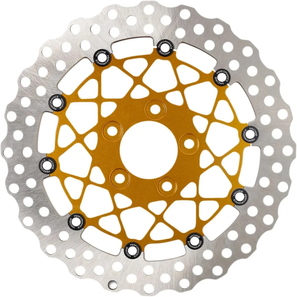 Two-Piece Brake Rotor — 300 mm (11.8"), 3.25" bolt circle, Gold