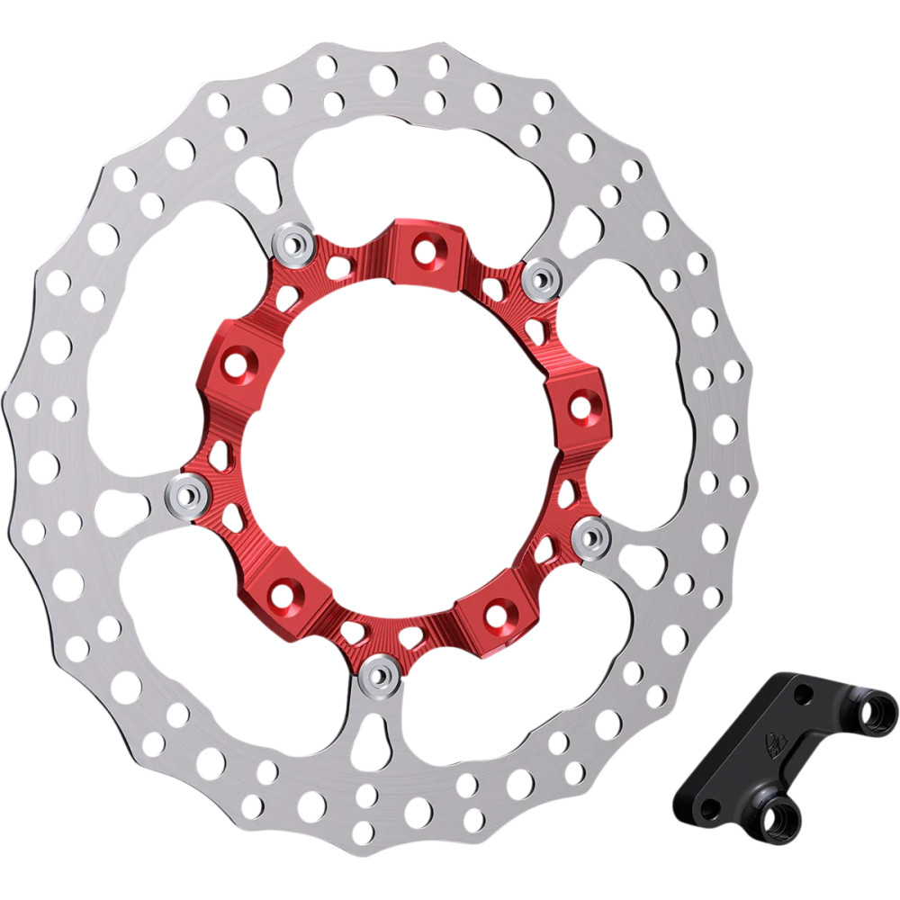 Big Brake 14" Full Floating Brake Rotor Kit — Red