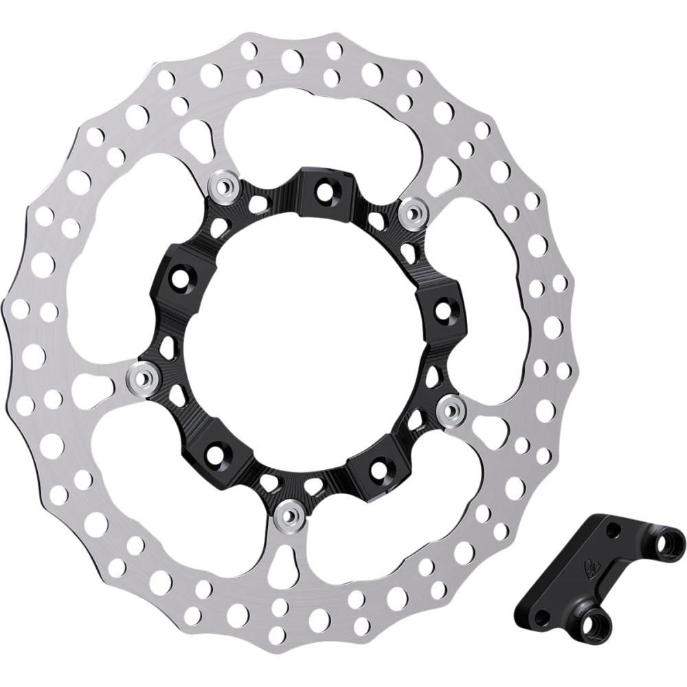 Big Brake 14" Full Floating Brake Rotor Kit — Black