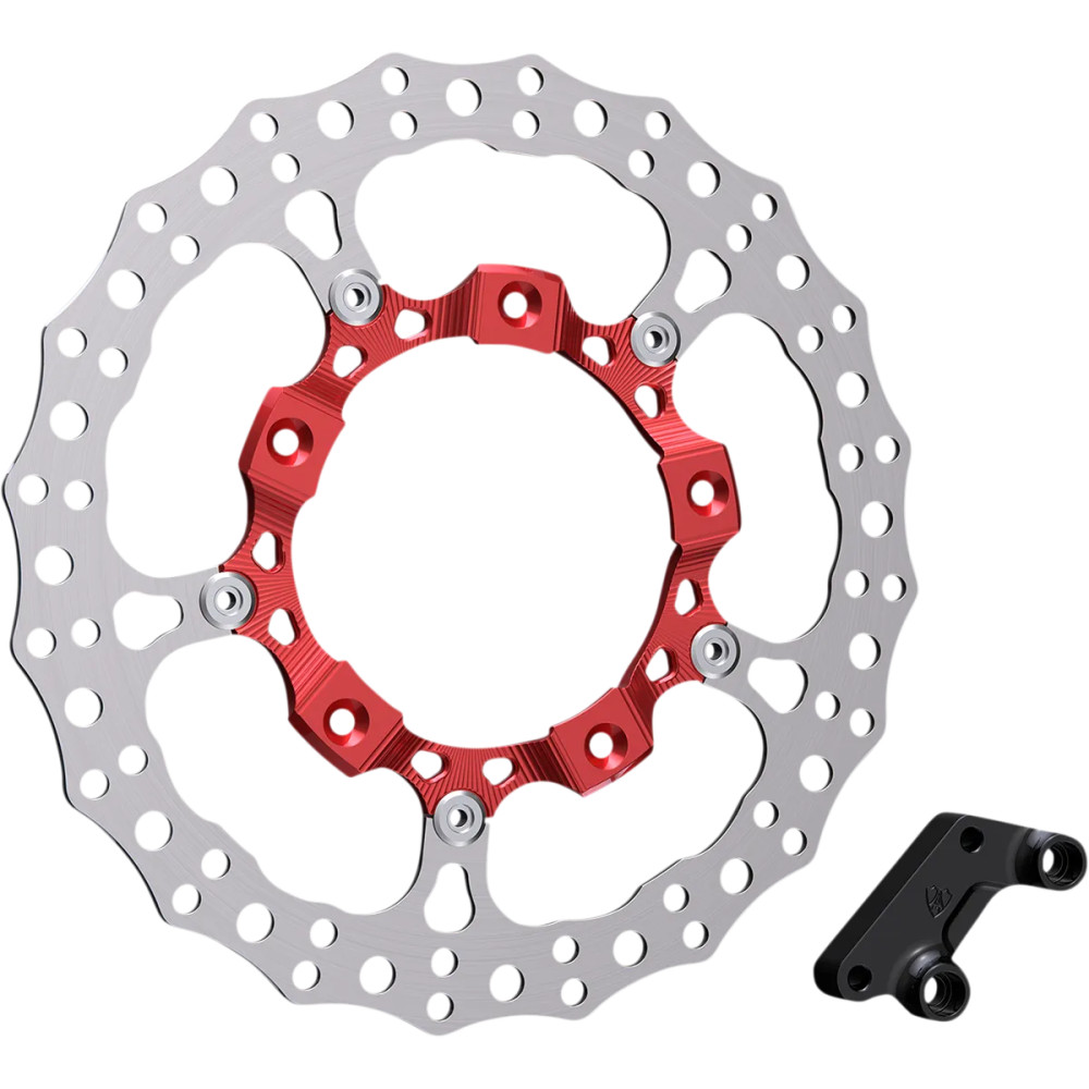 Big Brake 14" Full Floating Brake Rotor Kit — Red