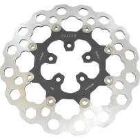 Cubiq™ Brake Rotor — 291 mm, Full-Floating, Black, Chrome