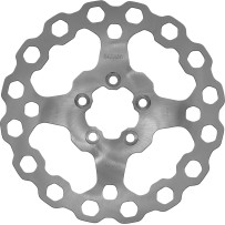 Cubiq™ Brake Rotor — 291 mm (11-1/2"), Solid-Mount, Chrome