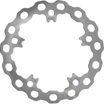 Cubiq™ Brake Rotor — 299 mm (11-49/64"), Solid-Mount, Chrome