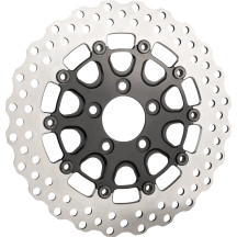 Brake Rotors — 300 mm (11.8"), 3.25x5 bolt circle, Black, Silver