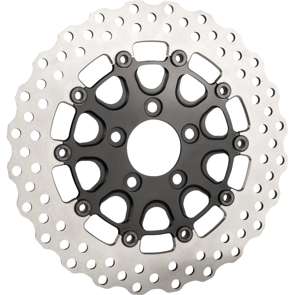Brake Rotors — 300 mm (11.8"), 3.25x5 bolt circle, Black, Silver