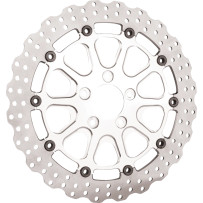 Brake Rotors — 330 mm (13"), 3.25" x 5 bolt circle fitment, Silver