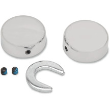 Swingarm Pivot Bolt Covers — Swingarm, Pivot, Pair, Chrome