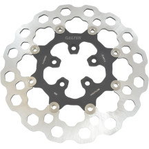 Cubiq™ Brake Rotor — Slotted, Silver