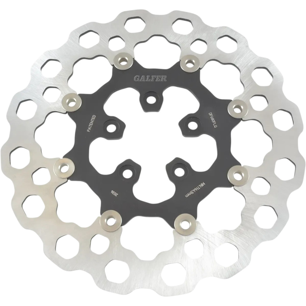 Cubiq™ Brake Rotor — Slotted, Silver