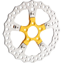 Brake Rotor Mount — Gold, Arlen Ness Wheel