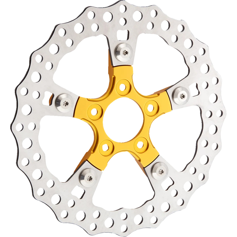 Brake Rotor Mount — Gold, Arlen Ness Wheel