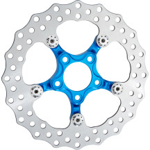 Spider Rotor — 292 mm outside diameter, Blue/Chrome