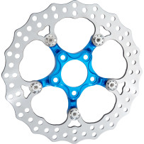 Spider Rotor — 300 mm, Blue, Chrome