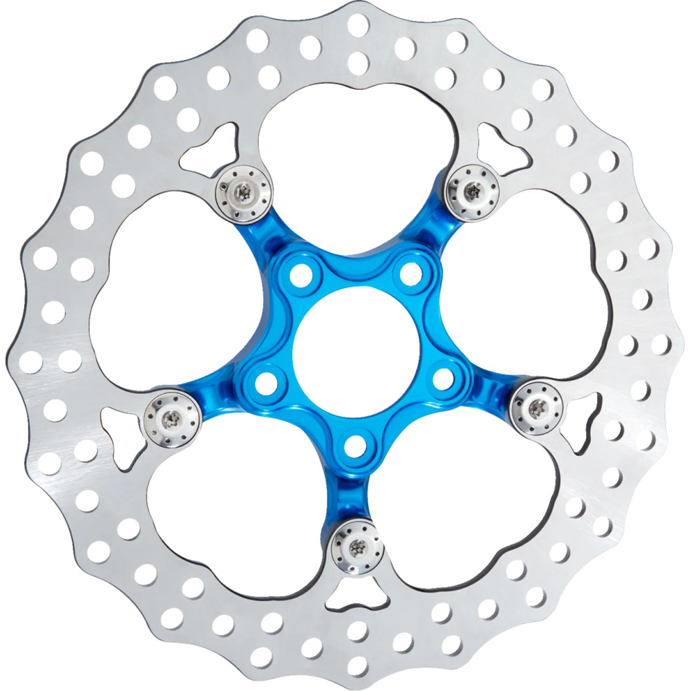 Spider Rotor — 300 mm, Blue, Chrome