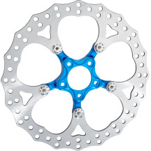 Spider Rotor — 356 mm (14"), Blue, Chrome