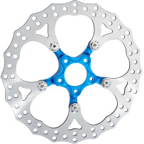 Spider Rotor — 356 mm (14"), Blue, Chrome