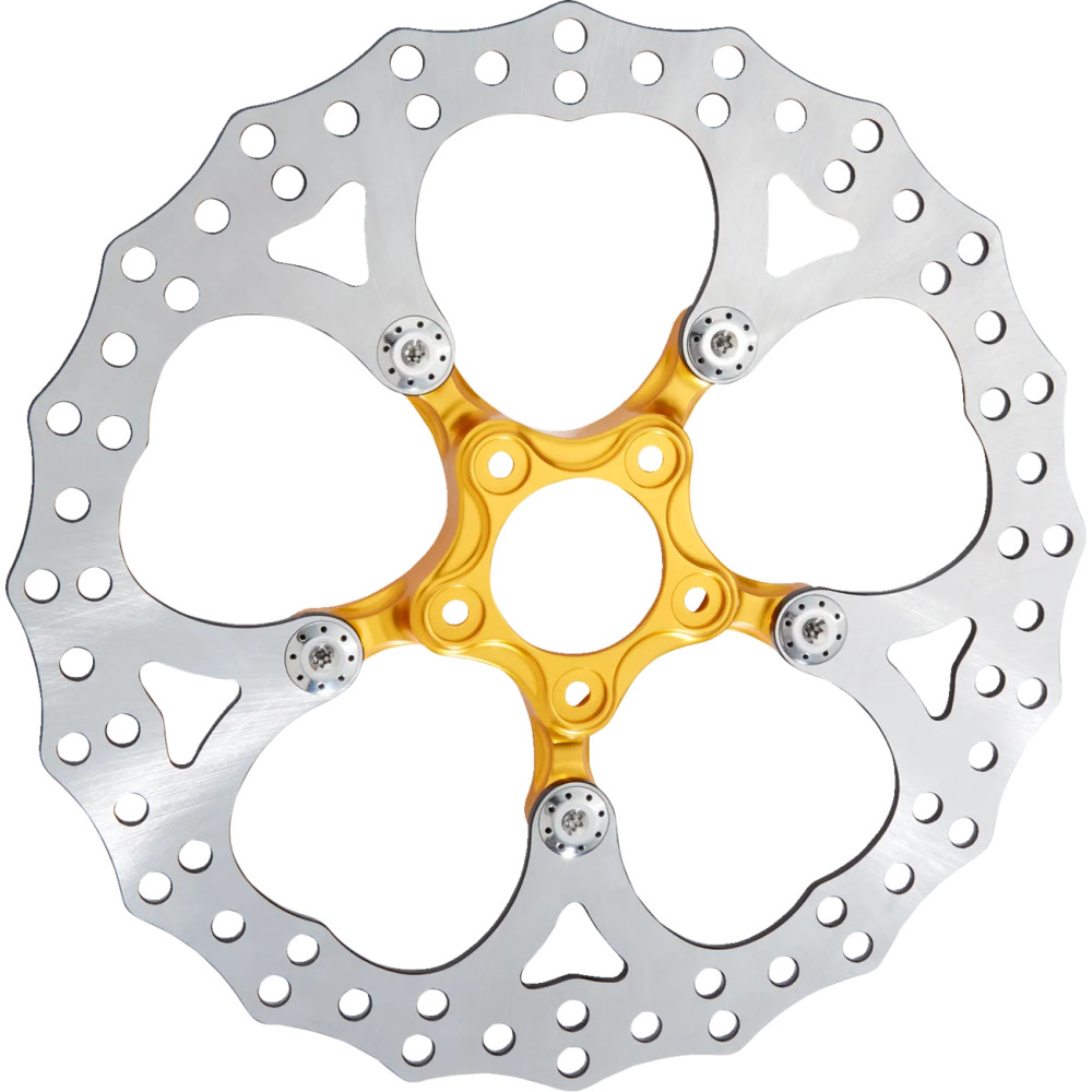 Spider Rotor — 356 mm (14"), Chrome, Gold