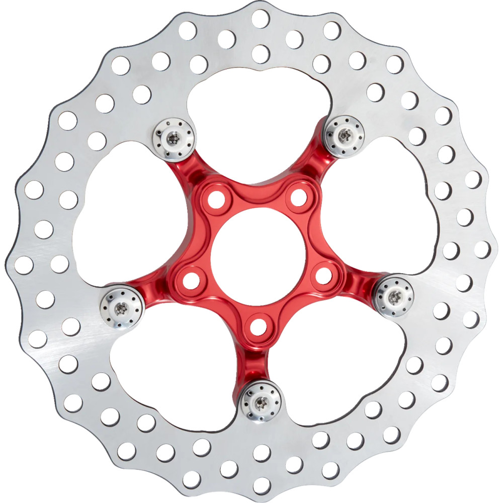 Spider Rotor — 292 mm (11-1/2"), Chrome, Red