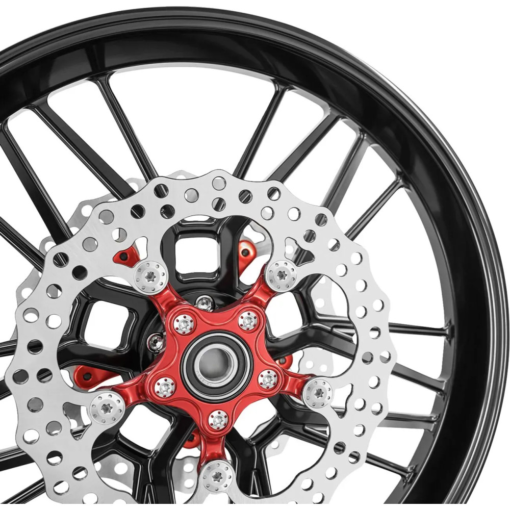 Spider Rotor — 300 mm, chrome, red