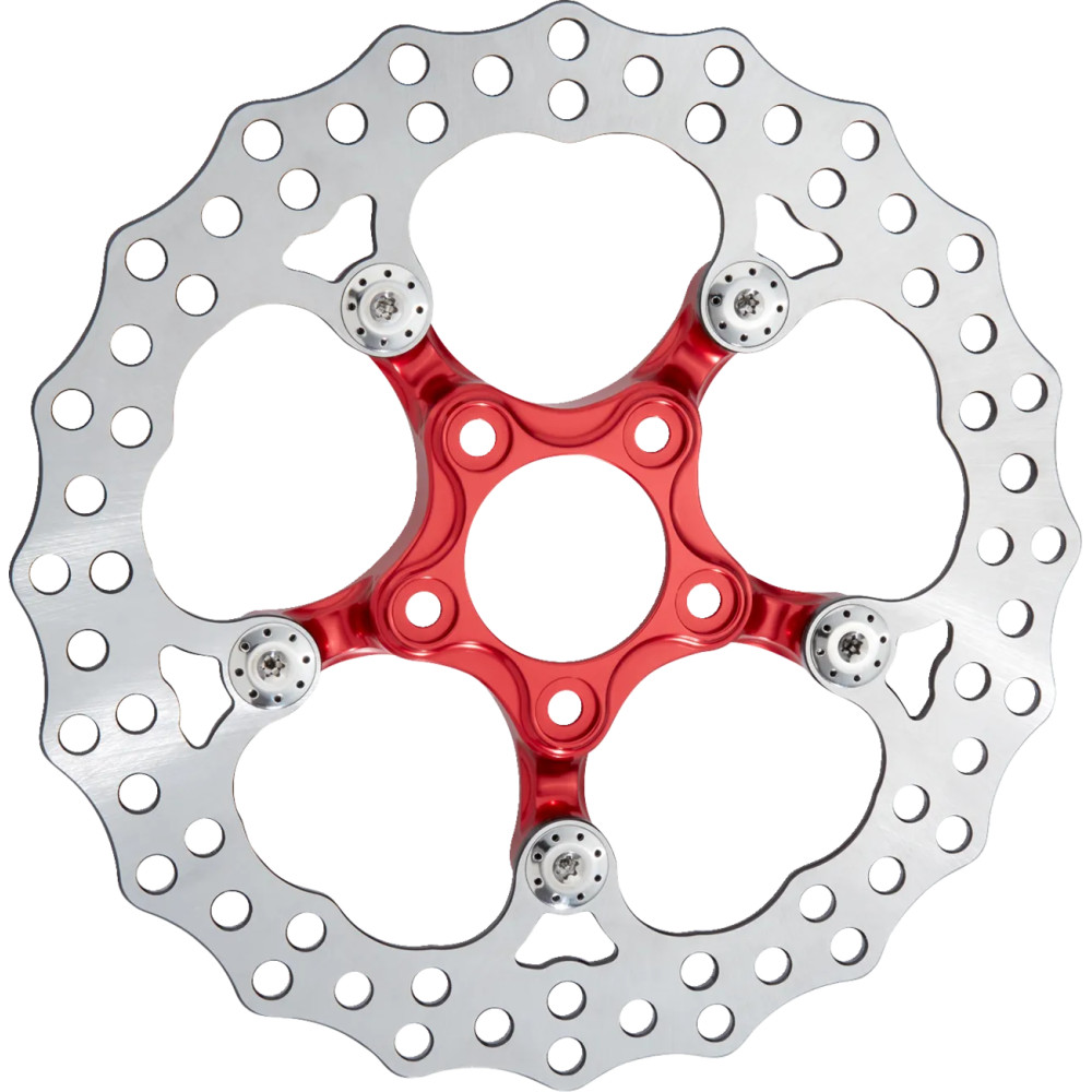 Spider Rotor — 300 mm (11.8"), Chrome, Red