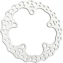Jagged Floating Rotor — 320 mm, two-piece floating, silver
