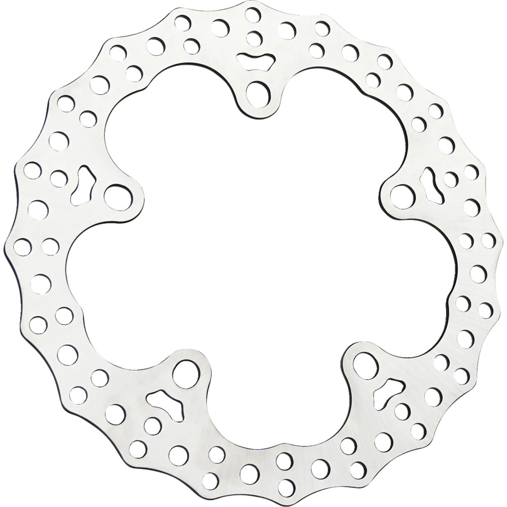 Jagged Floating Rotor — 320 mm, two-piece floating, silver