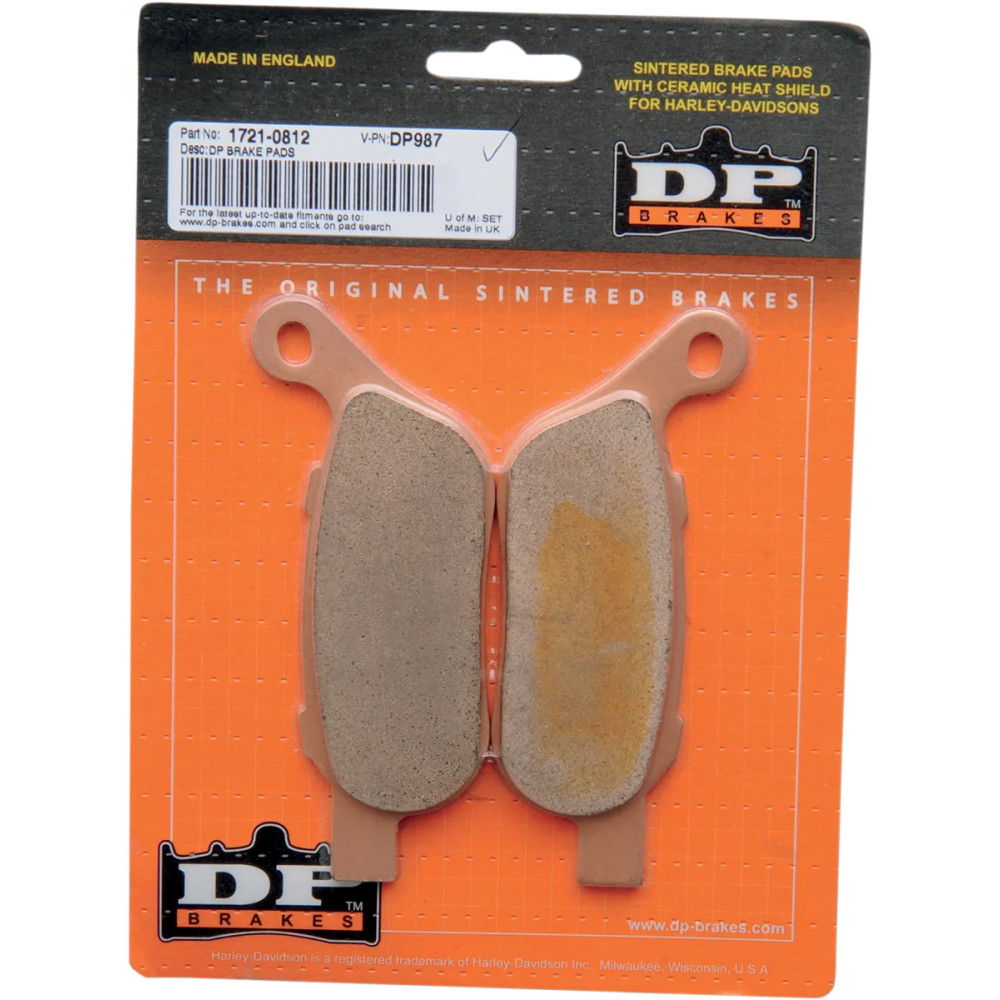 Sintered Metal Harley/Buell Brake Pads — 127 mm length, 7.5 mm thickness