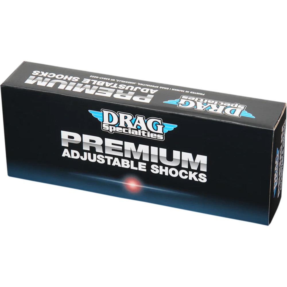 Amortiguadores Premium de altura ajustable — 305 mm longitud extendida, ±12.70 mm ajuste de altura, negro