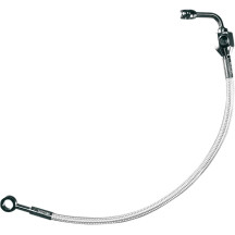 Braided Rear Brake Line Kit — Rear, Chrome, Sterling Chromite II