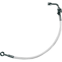 Braided Rear Brake Line Kit — Rear, Chrome, Sterling Chromite II