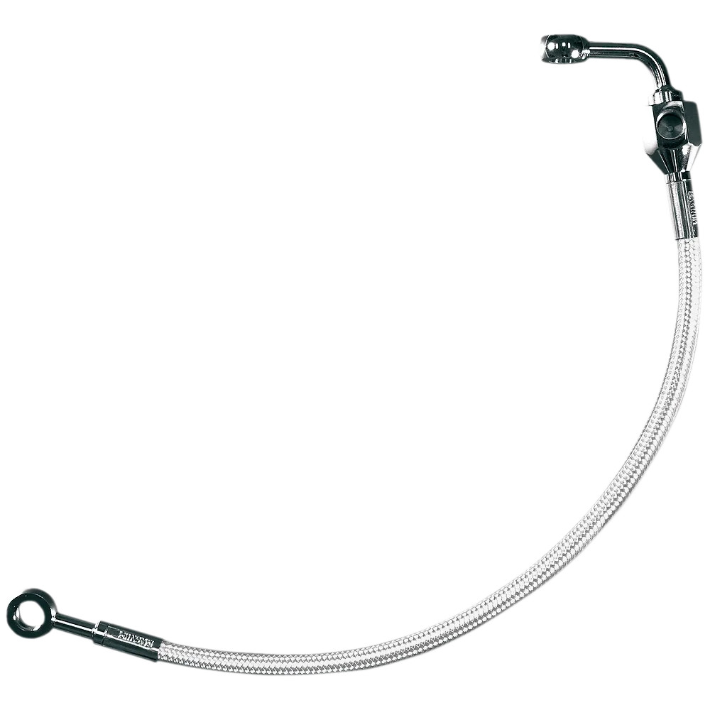 Braided Rear Brake Line Kit — Chrome