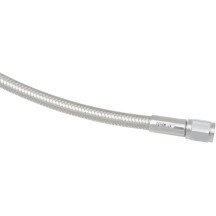 Braided Universal Brake Line — 32 in (81.5 cm), silver polished