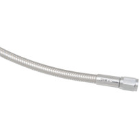 Braided Universal Brake Line — 117 cm (46") , polished silver