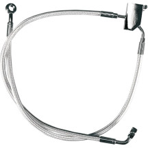 Braided Rear Brake Line Kit — Rear, Chrome