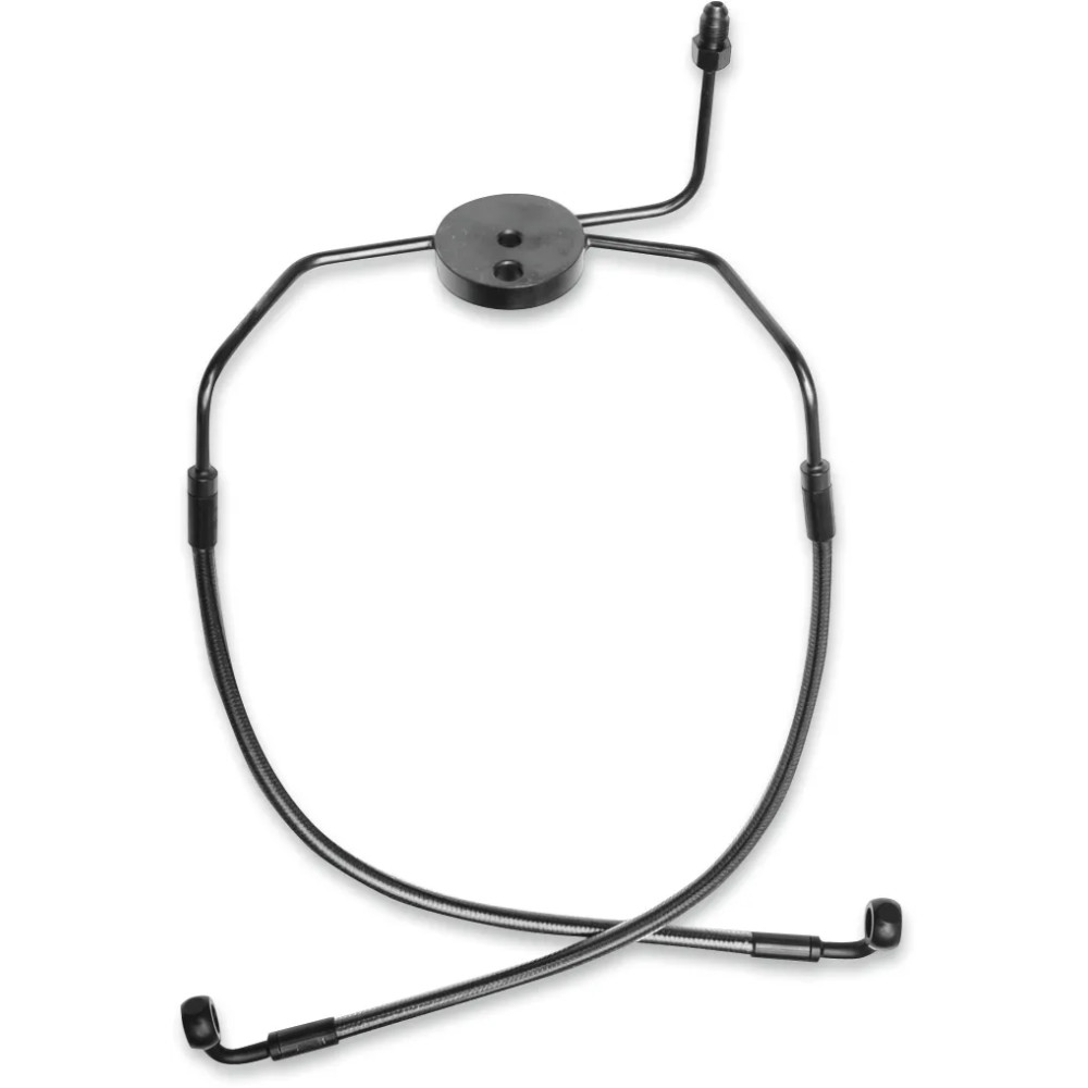 Designer Series Front Lower Brake Line Kit — Dual disc, with ABS, front lower, Black