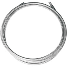 BYO® Línea de freno hidráulica universal personalizable — 366 cm (12'), manguera -3, sin ABS, Plata pulido