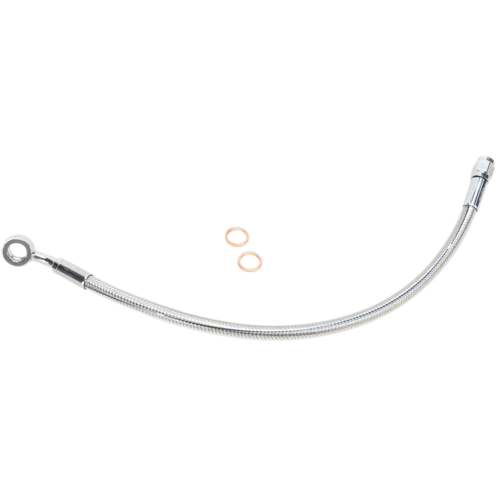 Alternate Length Designer Series Braided Non-ABS Front Upper Brake Line Kit — 31", 10 mm 35° banjo