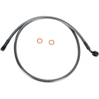 Alternate Length Designer Series ABS-Specific Front Brake Line Kit — 40" length, ABS compatible, Front/Upper, 7/16" 35° banjo