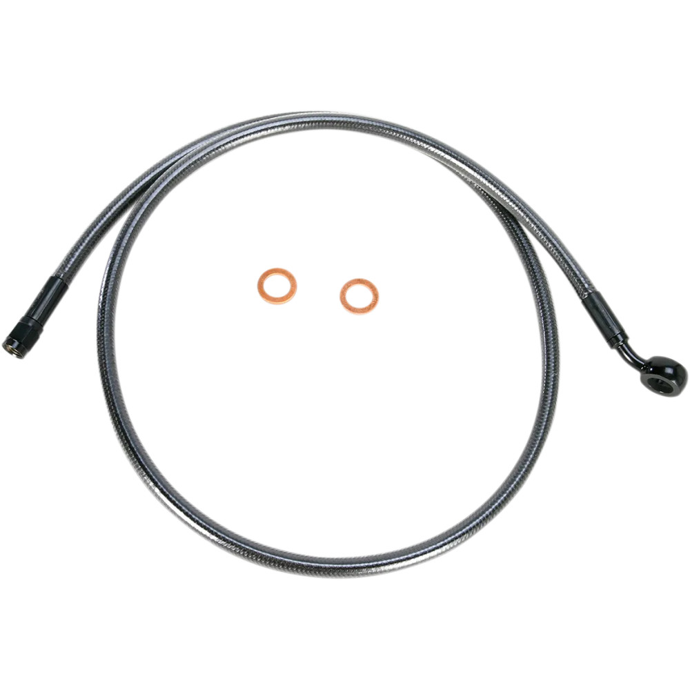 Alternate Length Designer Series ABS-Specific Front Brake Line Kit — 40" length, ABS compatible, Front/Upper, 7/16" 35° banjo